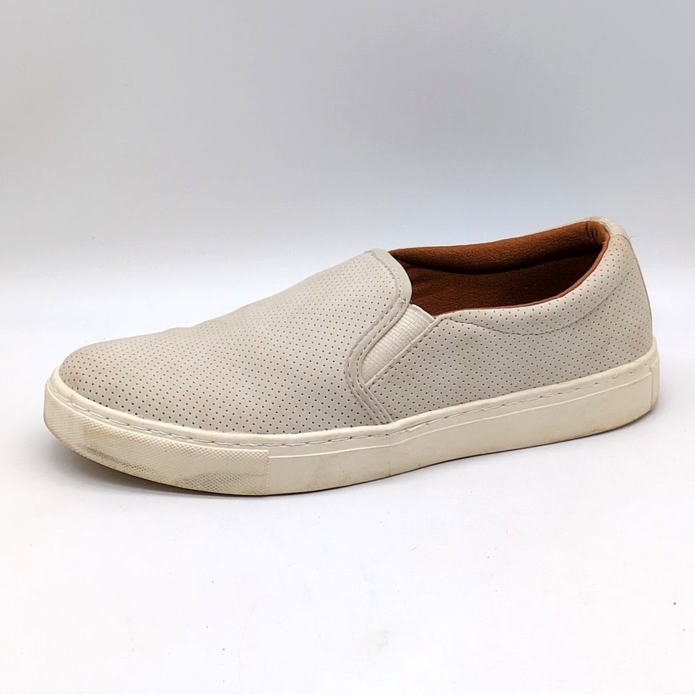 American Eagle Sneakers Womens Ivory 9 Slip On Walking Shoe Stretch 43587